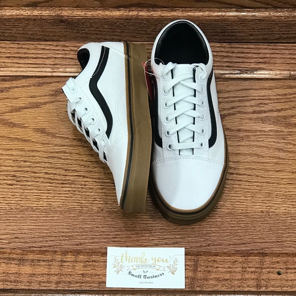 Vans Old Skool Gum Blanc De Blanc Shoes - Picture 5 of 8